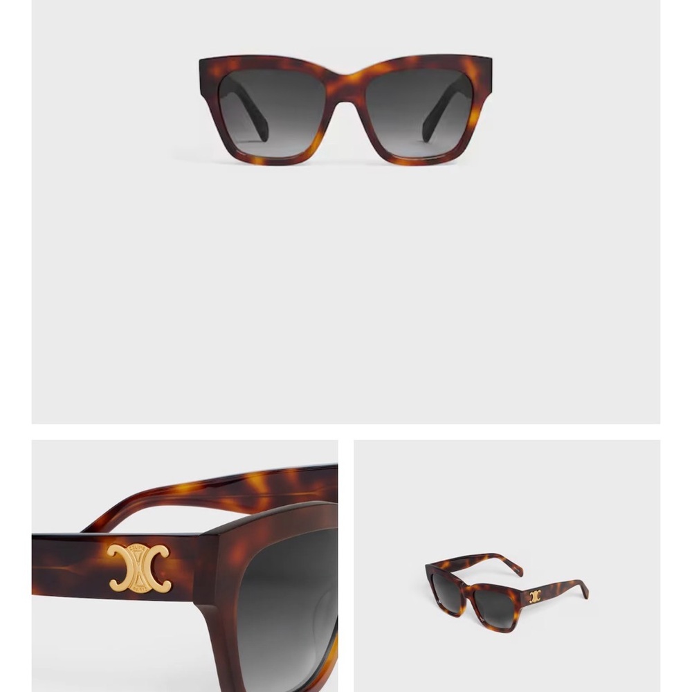 Celine Triomphe 09 Tortoise Sunglasses